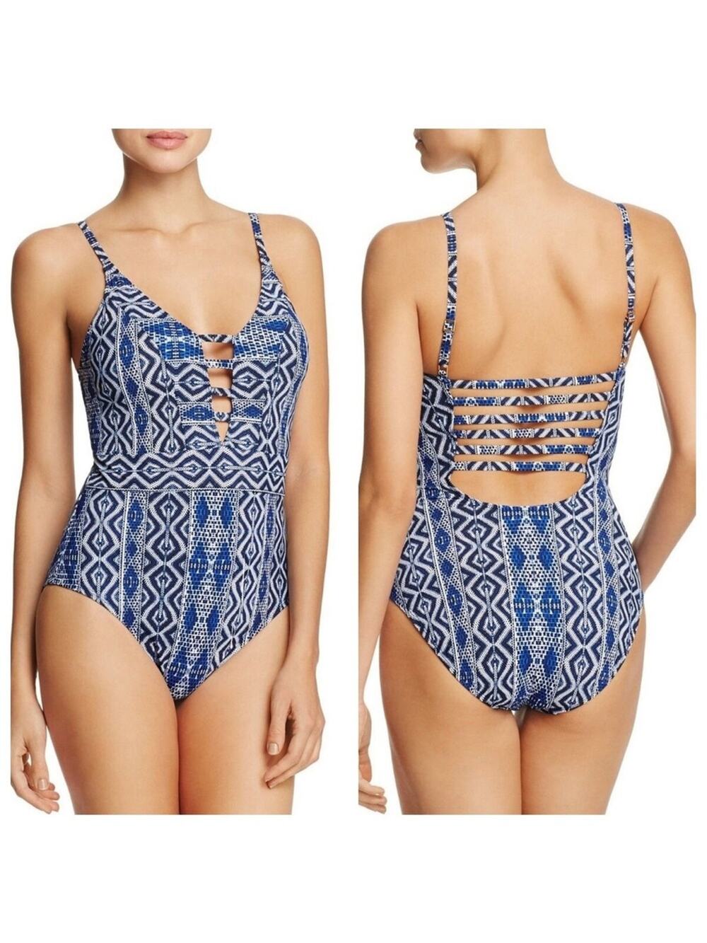 La Blanca Keyhole Tummy Control One Piece Size 4